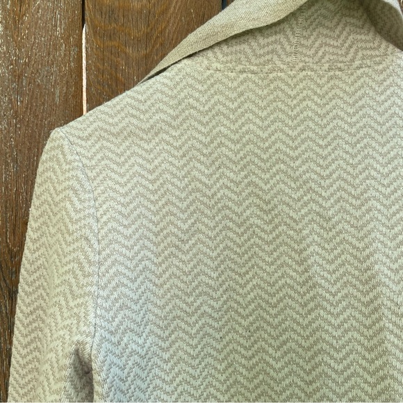 ADRIENNE VITTADINI Womens Cream Tan Open Front Wool Cardigan Size Small - Picture 10 of 13